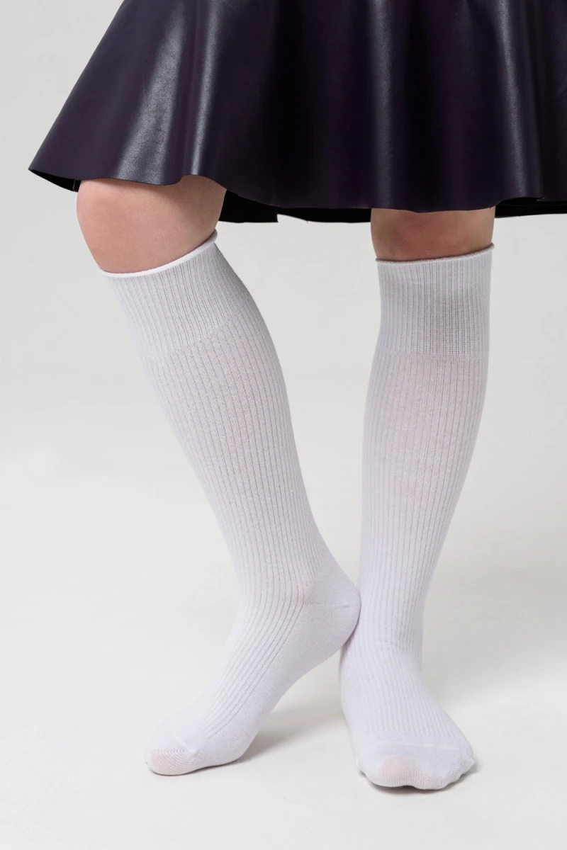 Детские гольфы Рибана (белый)