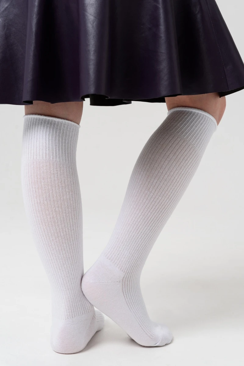 Детские гольфы Рибана (белый)