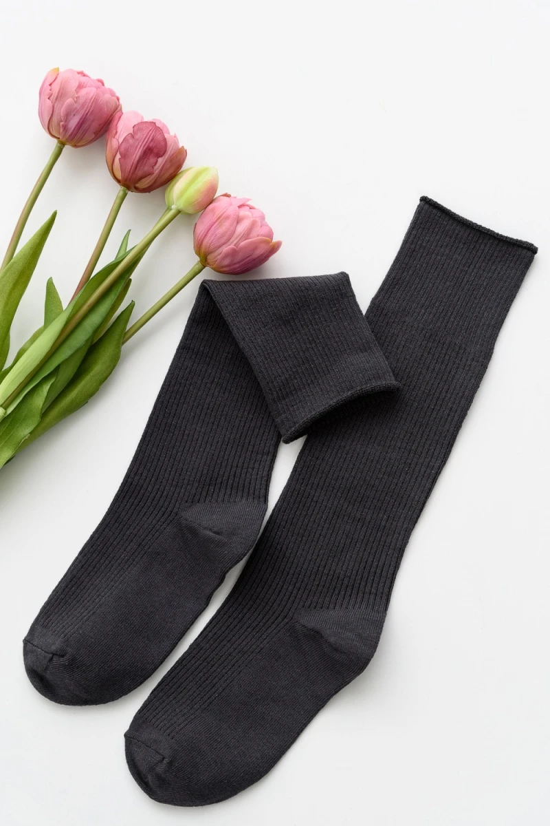 Детские гольфы Рибана (темно-серый)