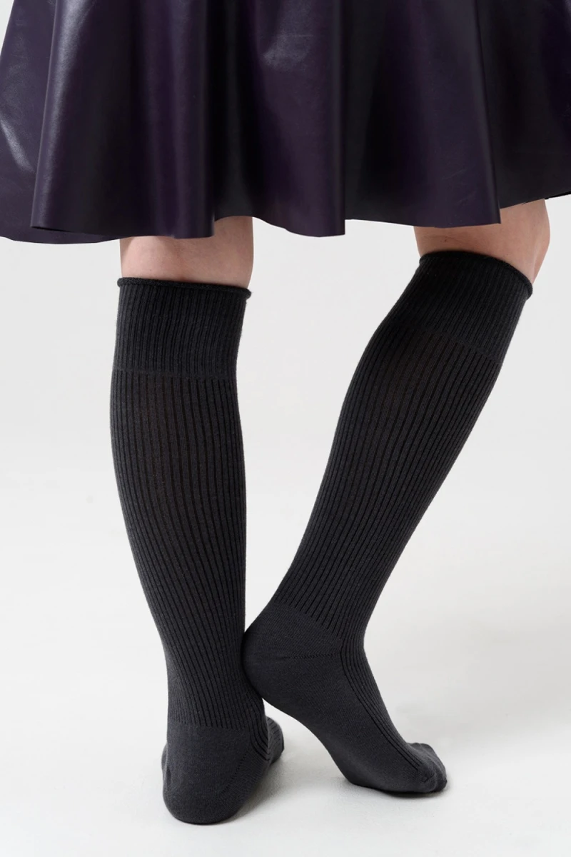 Детские гольфы Рибана (темно-серый)