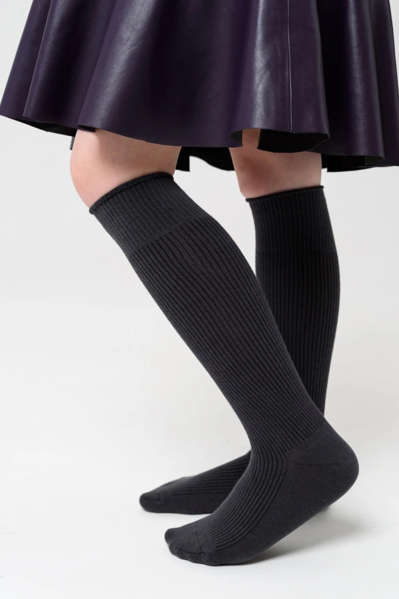 Детские гольфы Рибана (темно-серый)