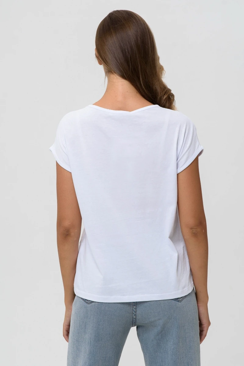 Футболка 7158/1 однотон (белый)