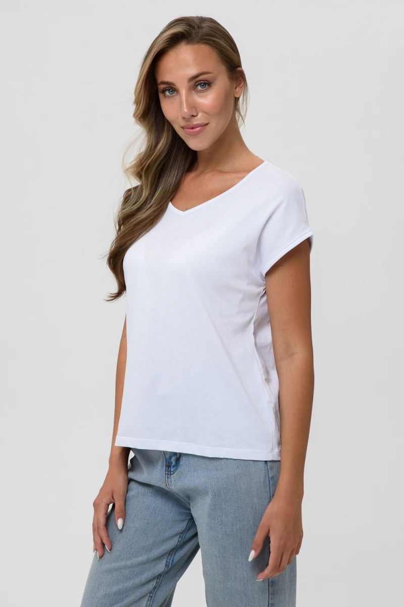 Футболка 7158/1 однотон (белый)