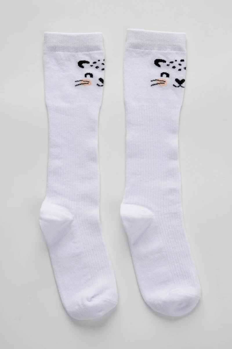 Детские гольфы Лео (набор 2 пары) (белый, желтый)