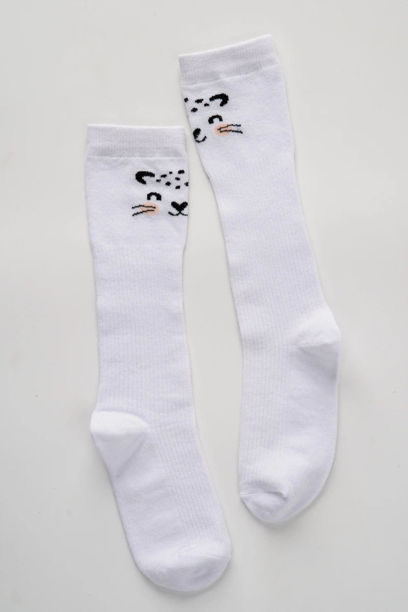 Детские гольфы Лео (набор 2 пары) (белый, желтый)