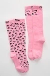 Детские гольфы Пантера (набор 2 пары) (розовый)