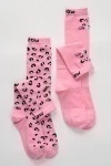 Детские гольфы Пантера (набор 2 пары) (розовый)