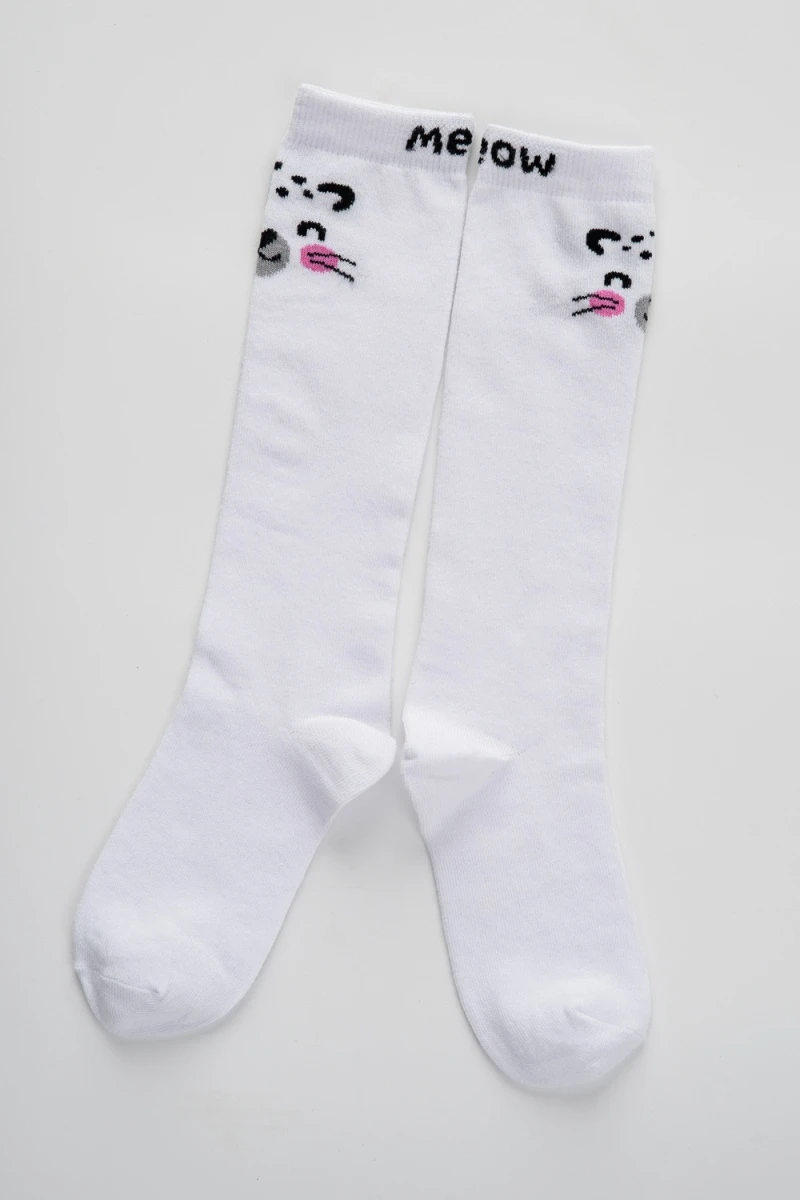 Детские гольфы Пантера (набор 2 пары) (белый)