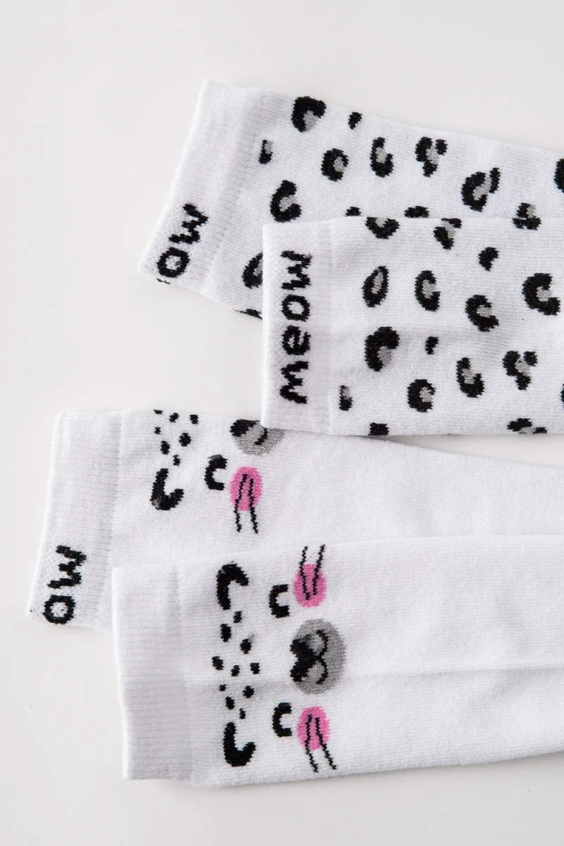 Детские гольфы Пантера (набор 2 пары) (белый)