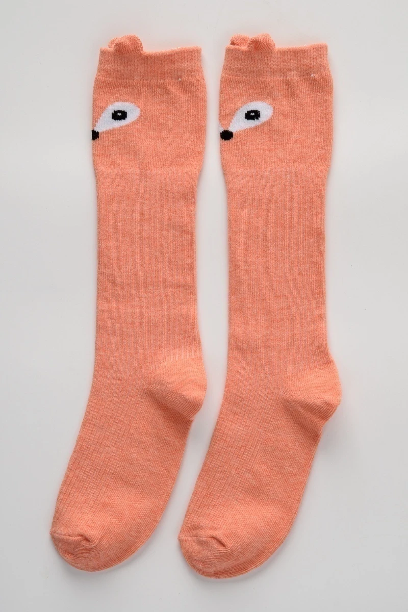 Детские гольфы Лиса (персик)