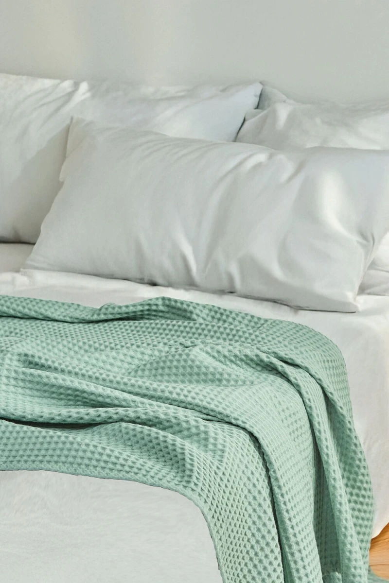 Плед Бохо (мятный)