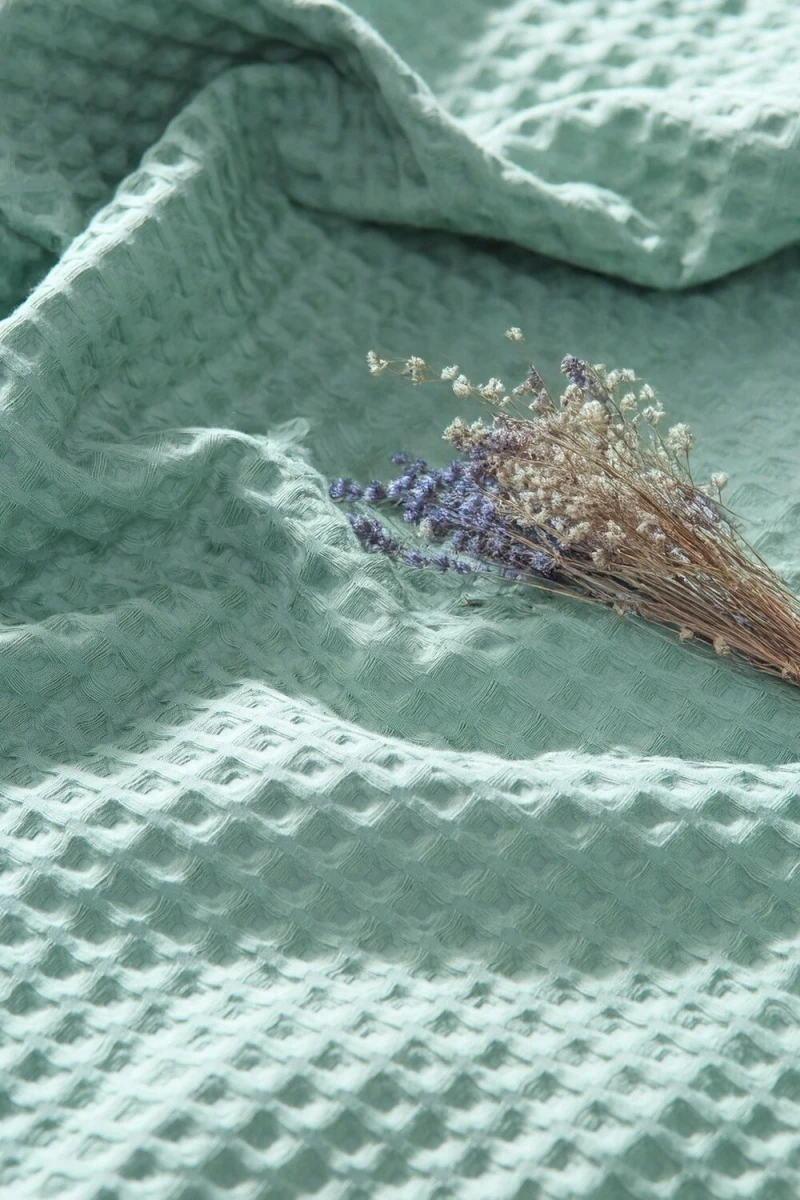 Плед Бохо (мятный)