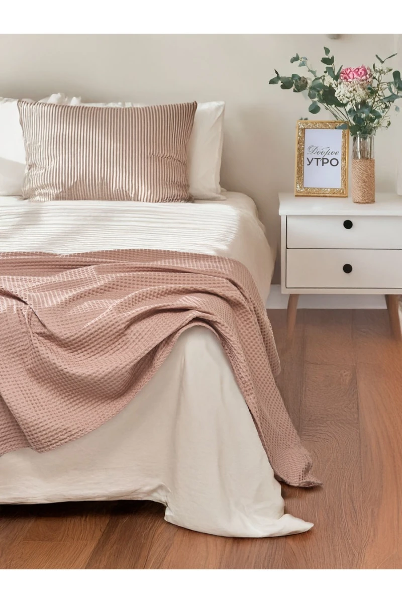 Плед Бохо (кофейный)