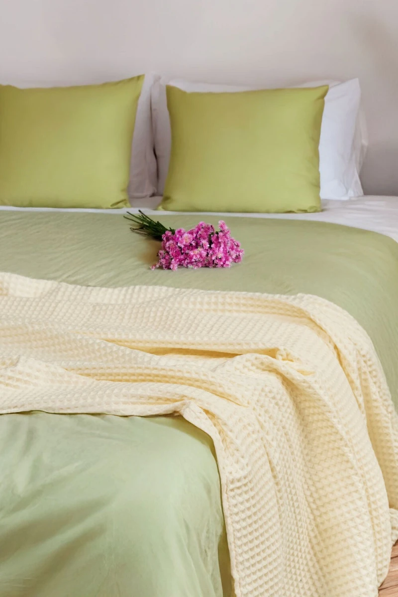 Плед Бохо (кремовый)