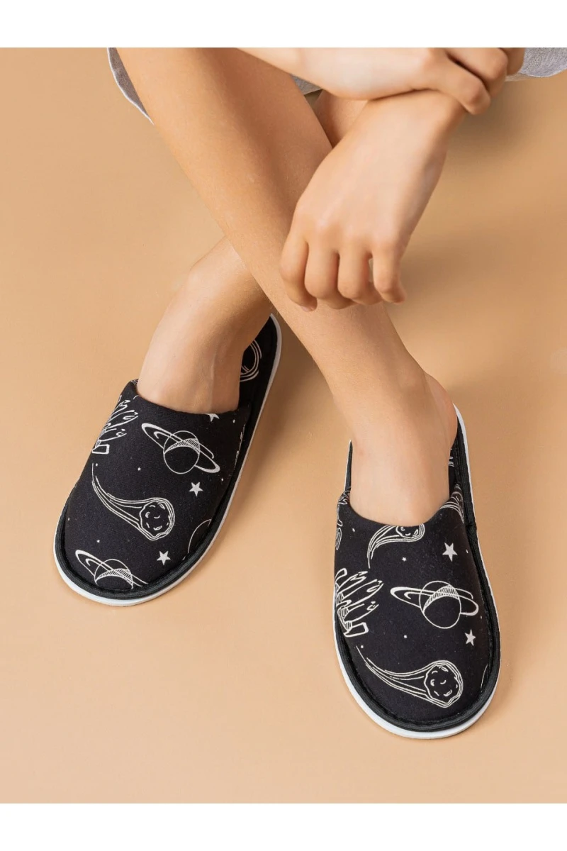 Тапки С-6ДМ(мл)-МР/ (космос/черный)