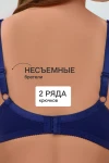 Бюстгальтер 2816 мягкая чаша с сеточкой (синий)