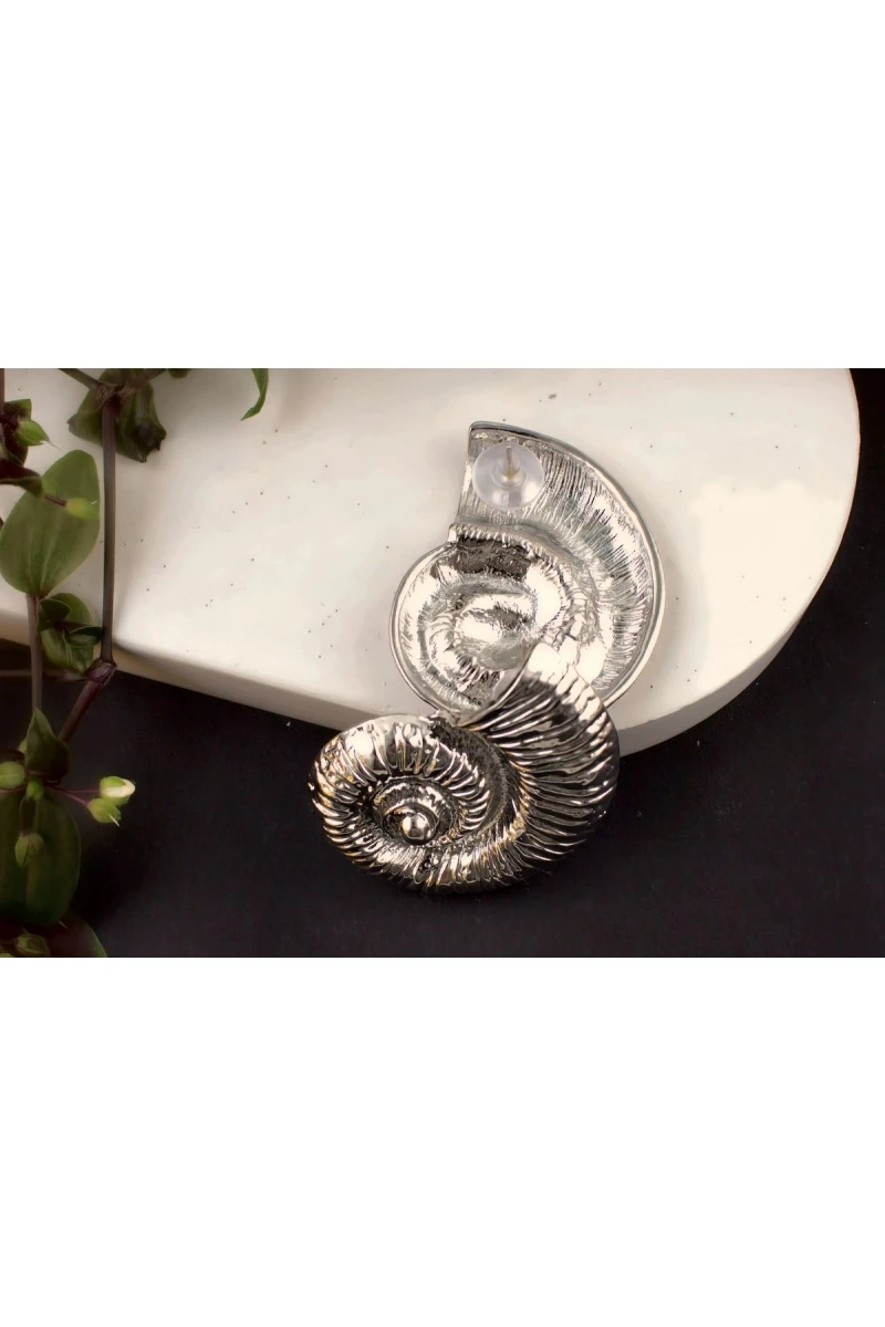 Серьги Морская симфония + Подарок (серебро)