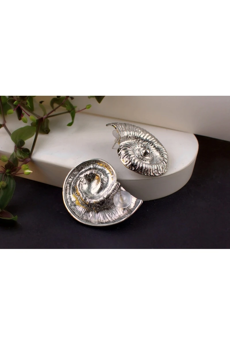 Серьги Морская симфония + Подарок (серебро)