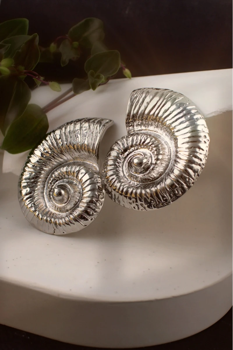 Серьги Морская симфония + Подарок (серебро)