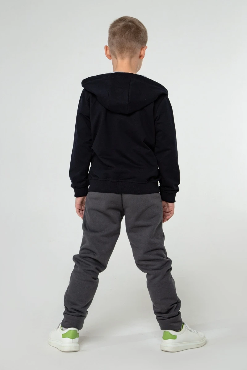 Детская худи зип 25-08 (синий)