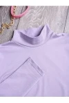 Боди с горлом (сиреневый)