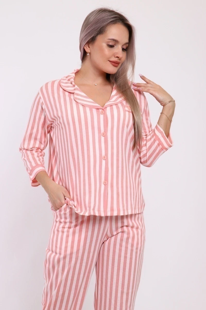 Пижама с брюками 211 (розовый)