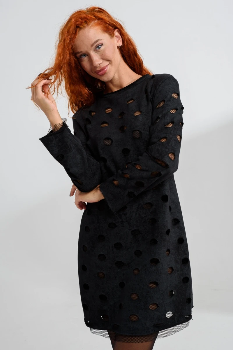 Платье 67187 (черный винтаж)