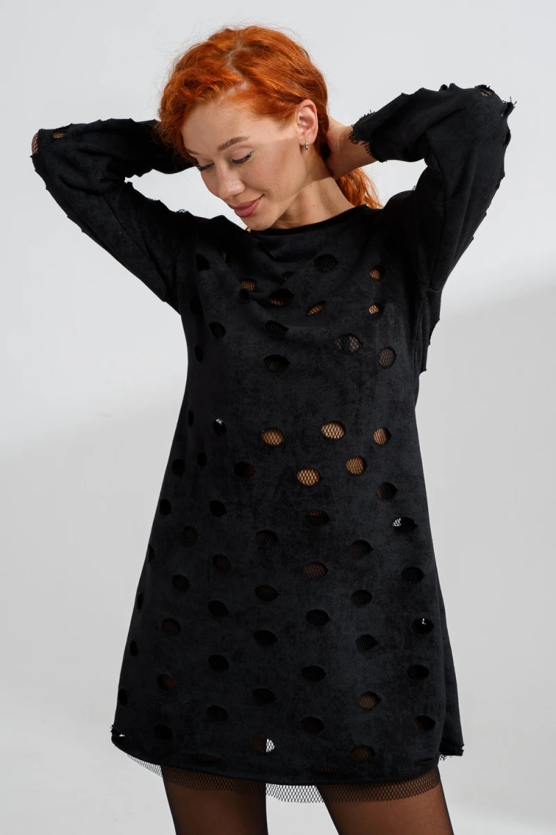 Платье 67187 (черный винтаж)