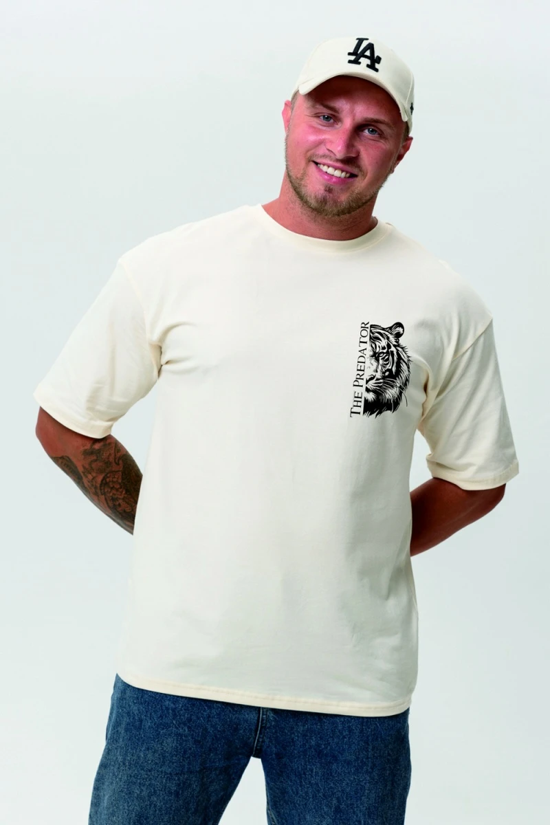 Футболка 8568 (молочный+хищник)