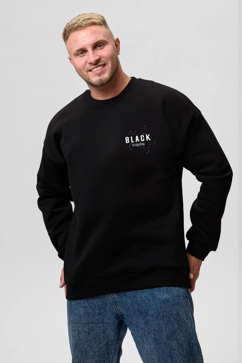 Свитшот 8559 (черный+горы)