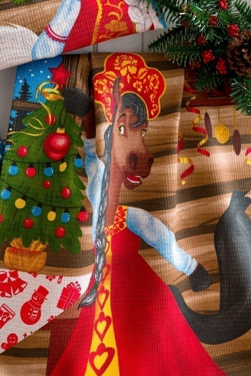 Полотенце Веселые лошадки (в ассортименте)