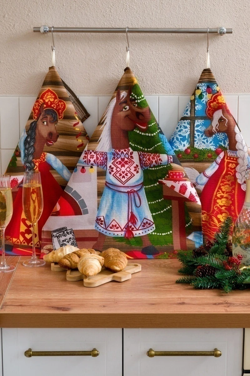 Полотенце Веселые лошадки (в ассортименте)