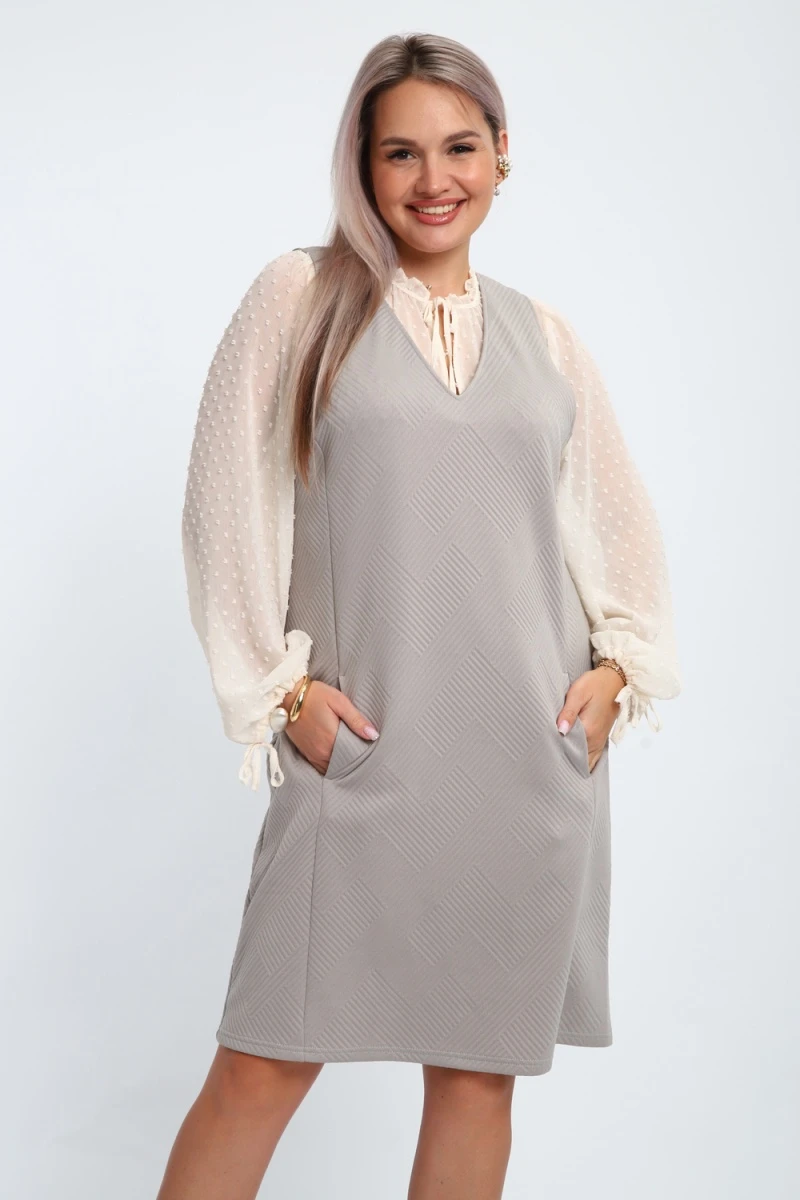 Сарафан 32739 (светло-серый)