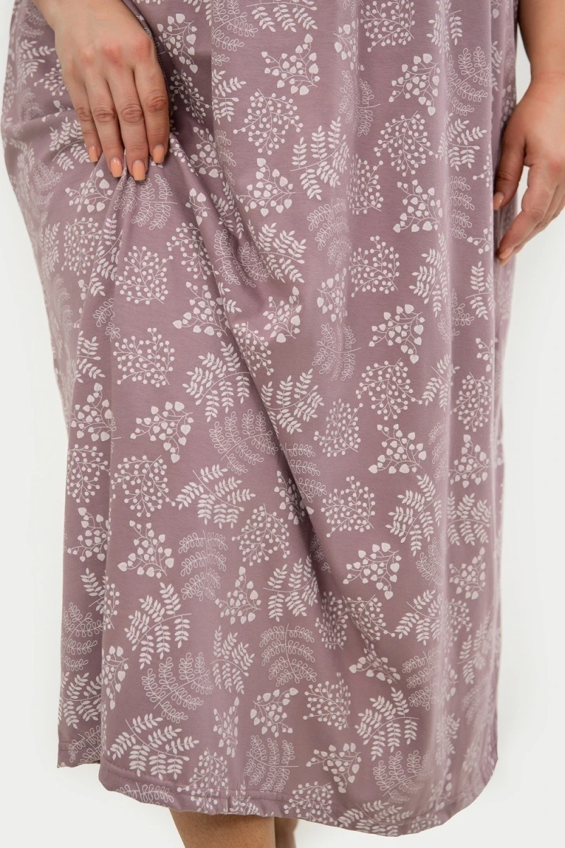 Сорочка С431БР (Иветта серый, сиреневый)