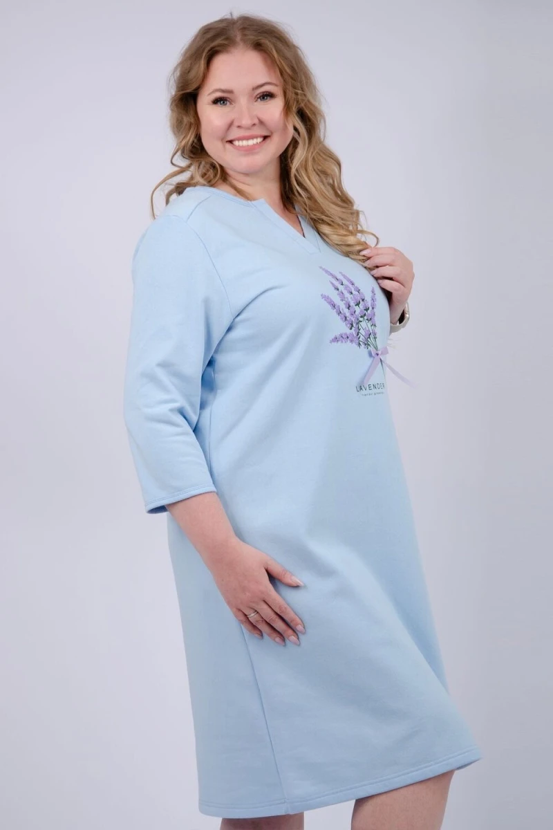Сорочка Лаванда (голубой)