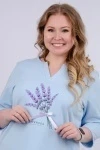 Сорочка Лаванда (голубой)