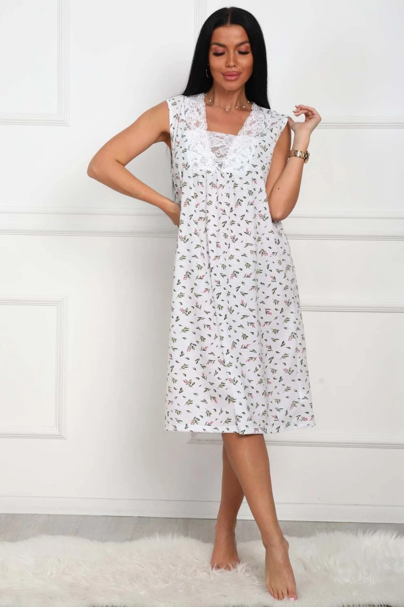 Сорочка 29529 (листья зеленые)