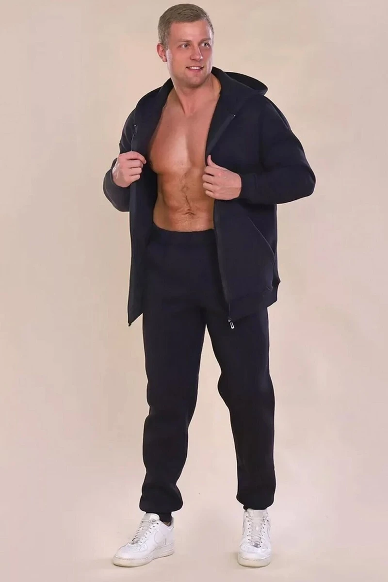 Костюм с брюками 888 Zipper (серый)