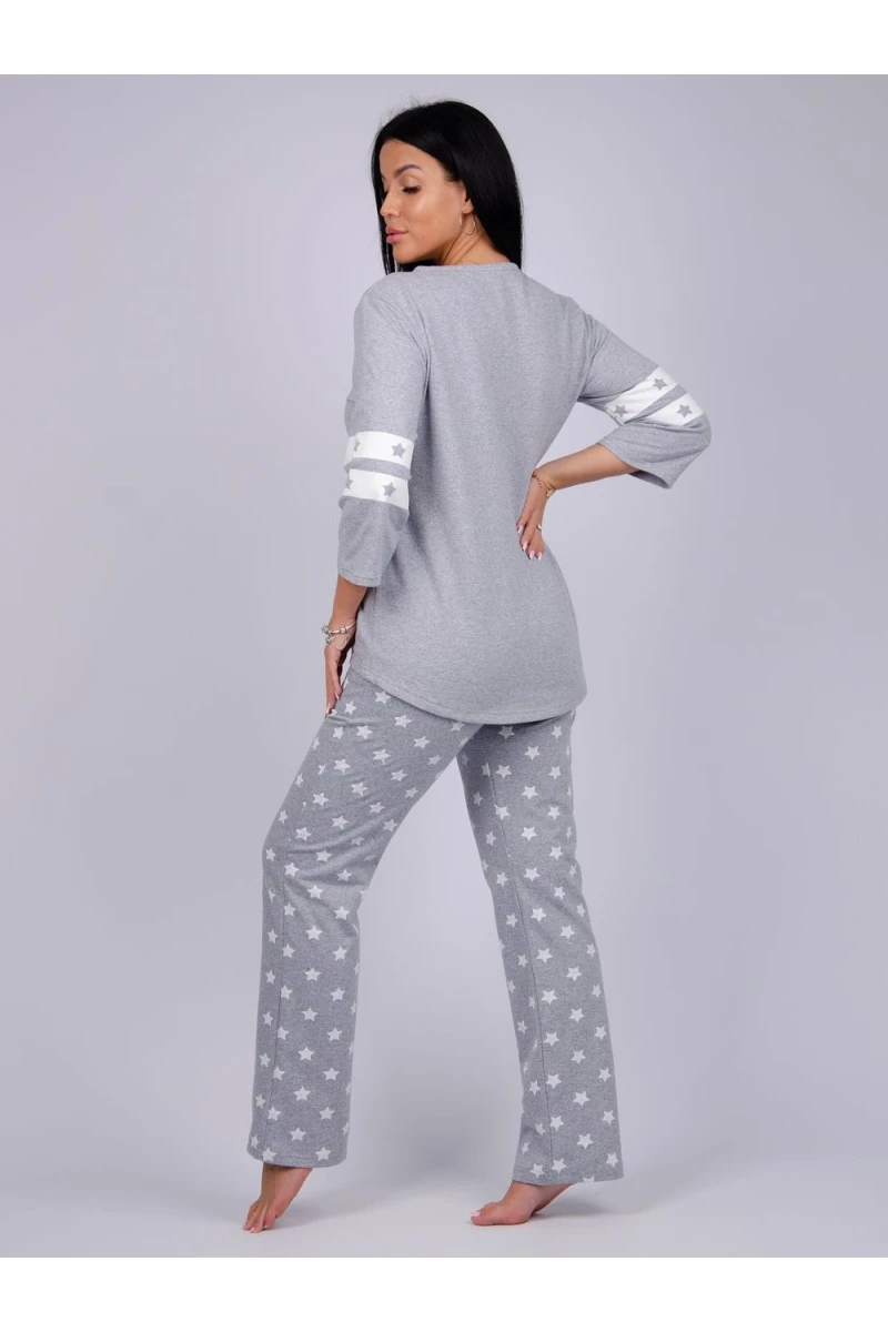 Пижама с брюками Джейн (серый)