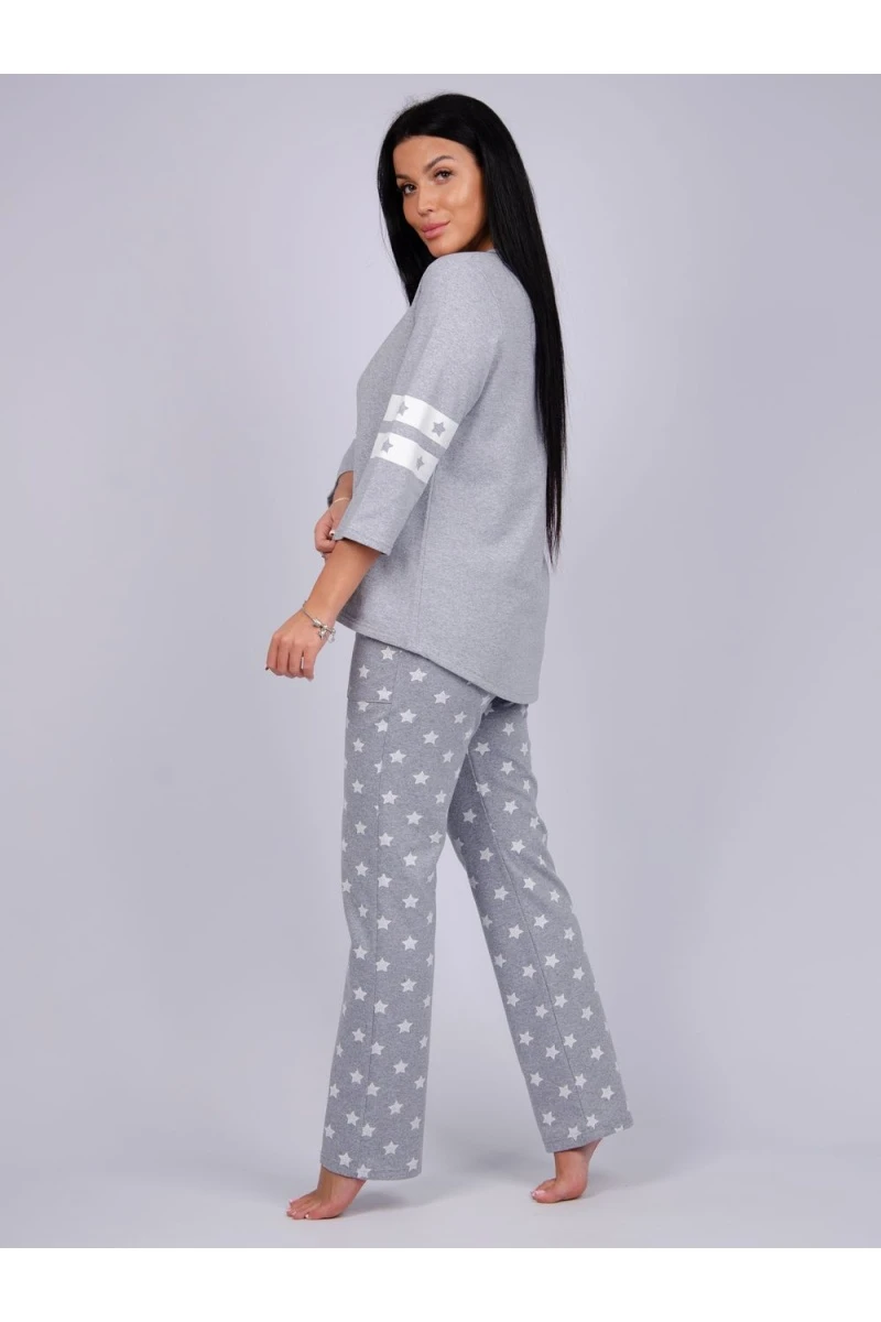 Пижама с брюками Джейн (серый)