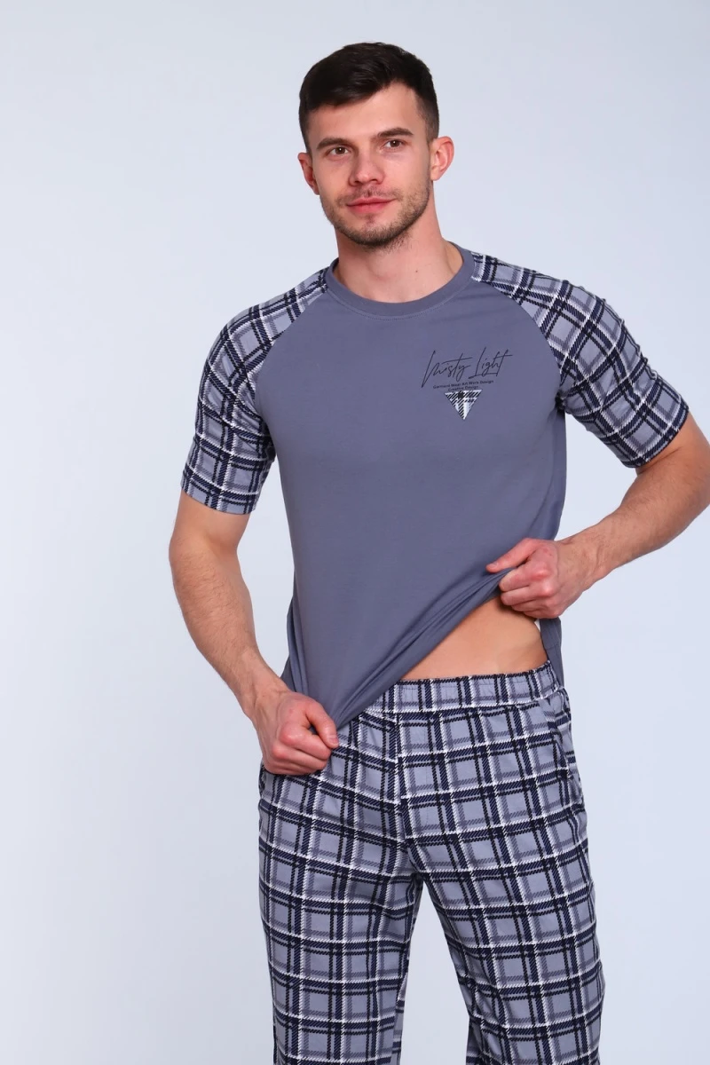 Костюм с брюками 062 (серый)