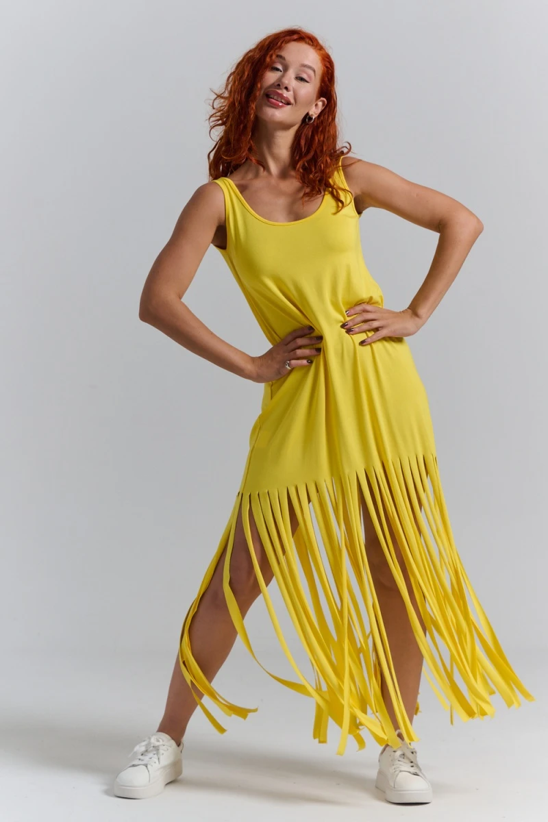 Платье 7488 (желтый яркий)