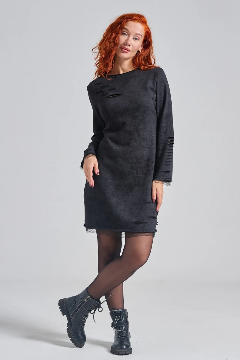 Платье 67184 (черный винтаж)