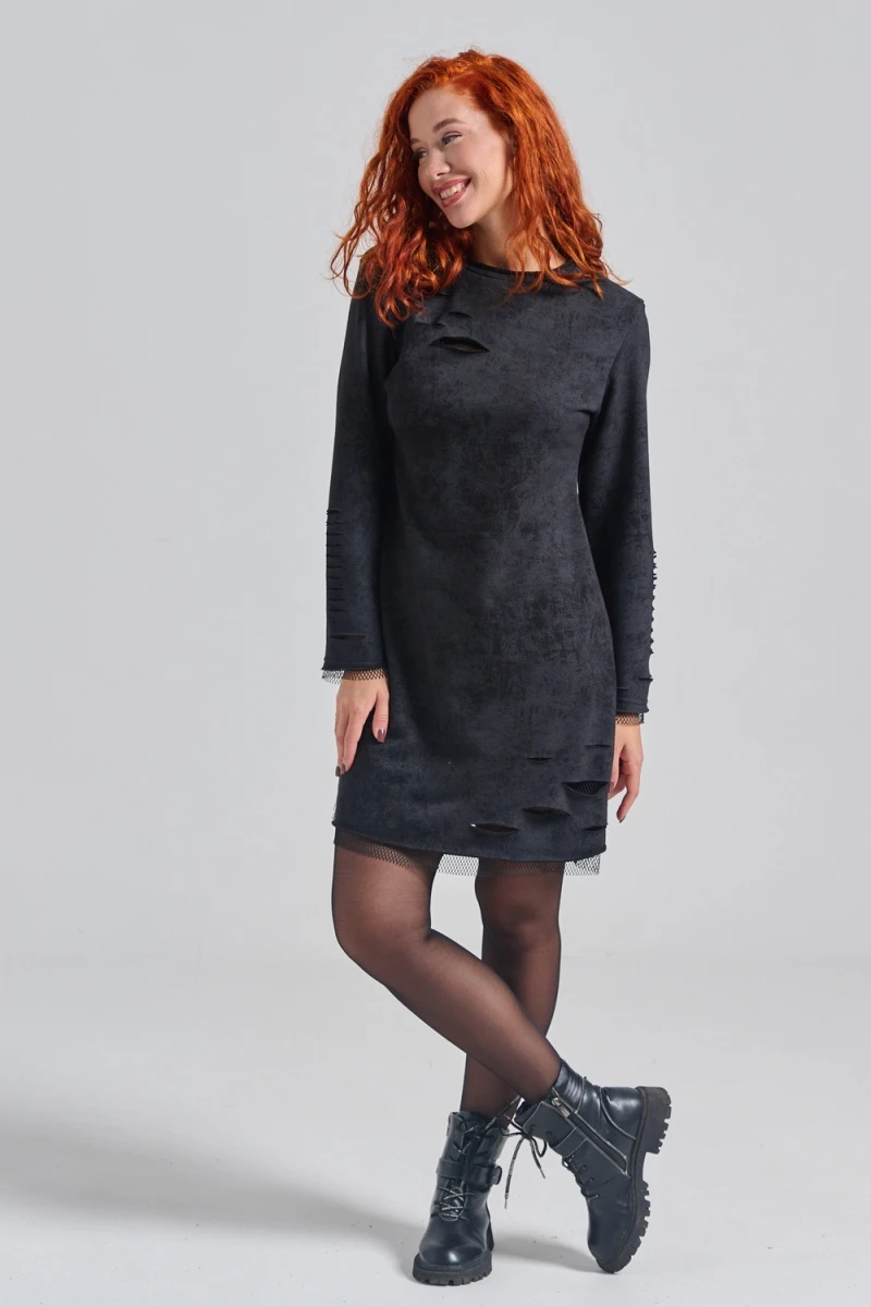 Платье 67184 (черный винтаж)