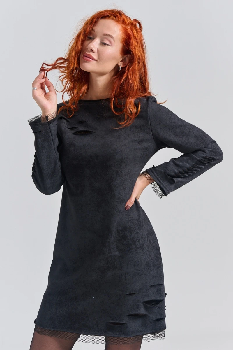 Платье 67184 (черный винтаж)