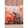 Наволочка декоративная декоративная 3 шт Павлины 3D (розовый)