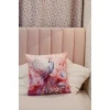 Наволочка декоративная декоративная 3 шт Павлины 3D (розовый)
