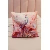 Наволочка декоративная декоративная 3 шт Павлины 3D (розовый)