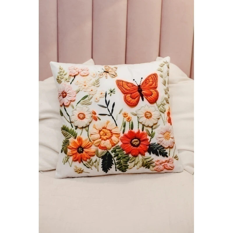 Наволочка декоративная декоративная 2 шт 3D эффект (бежевый)