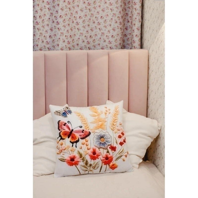 Наволочка декоративная декоративная 2 шт 3D эффект (бежевый)